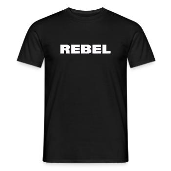 REBELLE - T-shirt homme - noir - Devant - AI Model Male 178 light (178cm)