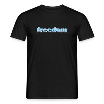 Liberté - T-shirt homme - noir - Devant - AI Model Male 178 light (178cm)
