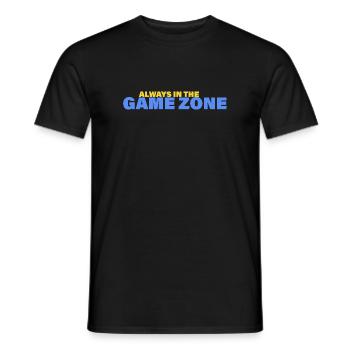 ZONE DE JEU - T-shirt homme - noir - Devant - AI Model Male 178 light (178cm)
