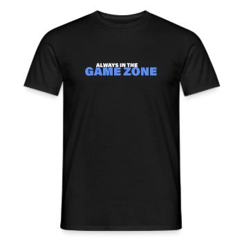 ZONE DE JEU - T-shirt homme - noir - Devant - AI Model Male 178 light (178cm)