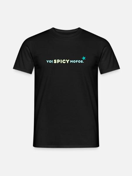 Yo! Spicy. | Retro Streetwear Statement - Men's T-Shirt - black