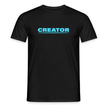 CRÉATEUR - T-shirt homme - noir - Devant - AI Model Male 178 light (178cm)