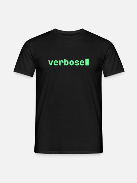 Feeling Verbose | Developer mood - Men's T-Shirt - black