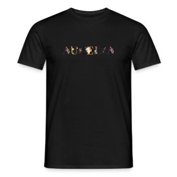 Aurelia - Men's T-Shirt - black - Front - AI Model Male 178 light (178cm)