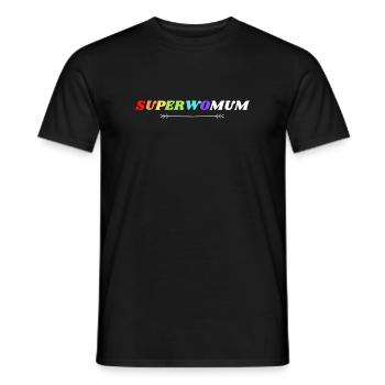 Superwoman Super Woman - Men's T-Shirt - black - Front - AI Model Male 178 light (178cm)