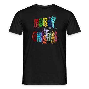 Frohe Weihnachten Frohe Weihnachten - Männer T-Shirt - Schwarz - Vorne - AI Model Male 178 light (178cm)