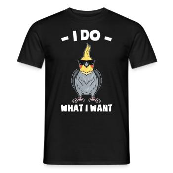 Cockatiel Gifts | Pets Birds Animals - Men's T-Shirt - black - Front - AI Model Male 178 light (178cm)