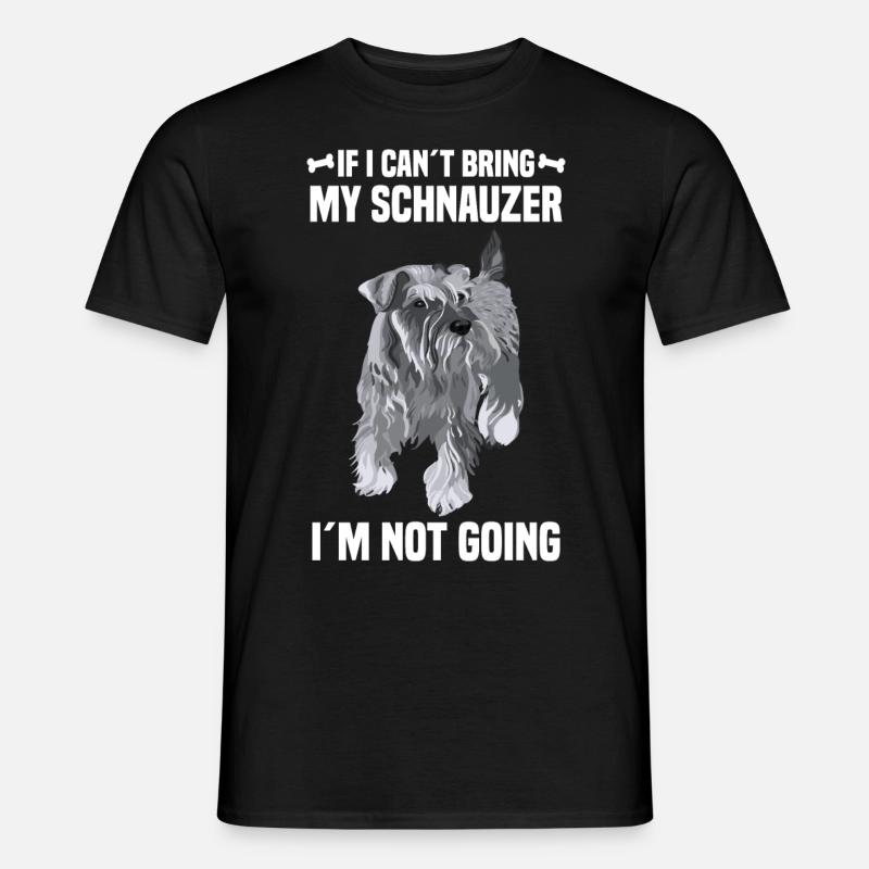 Schnauzer - T-shirt herr - svart