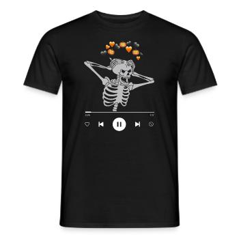 Meme Skeleton Dark Aesthetics Funny - Men's T-Shirt - black - Front - AI Model Male 178 light (178cm)