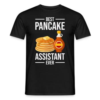 Eierpuffer - Männer T-Shirt - Schwarz - Vorne - AI Model Male 178 light (178cm)