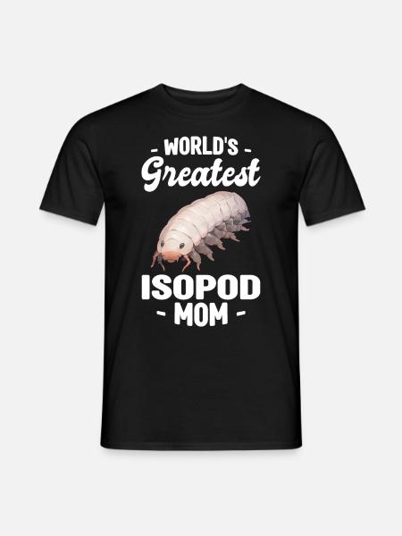 Isopoden Geschenk | Kellerasseln Asseln Mauerassel - Männer T-Shirt - Schwarz