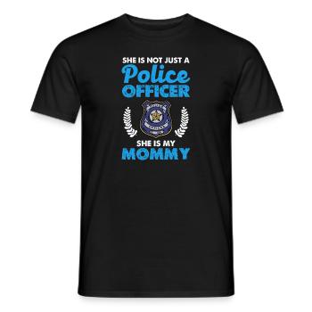 Ce n’est pas seulement une policière, c’est la mienne - T-shirt homme - noir - Devant - AI Model Male 178 light (178cm)
