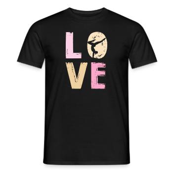 Danse Amour Silhouette Motif Sportif - T-shirt homme - noir - Devant - AI Model Male 178 light (178cm)