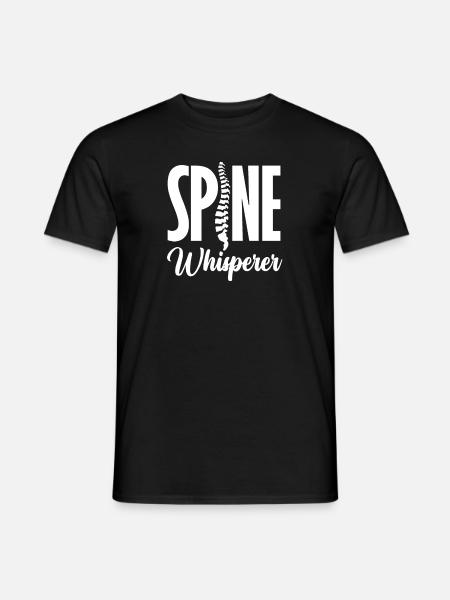 Spine Whisperer Anatomie Kunstwerk - Männer T-Shirt - Schwarz