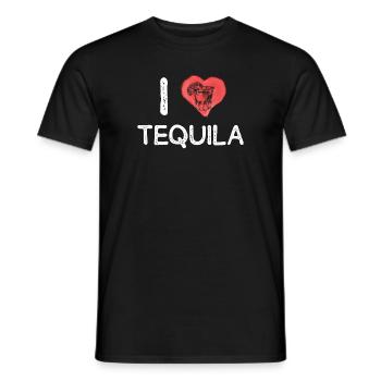 Ich Liebe Tequila Party Design - Männer T-Shirt - Schwarz - Vorne - AI Model Male 178 light (178cm)