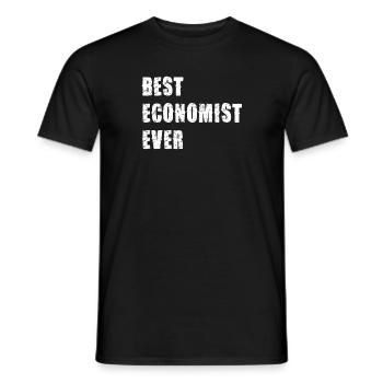 Best economist of all time - Men's T-Shirt - black - Front - AI Model Male 178 light (178cm)