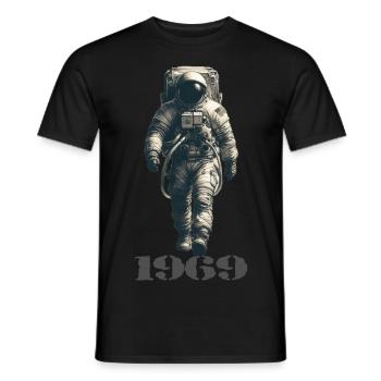 Astronaute - T-shirt homme - noir - Devant - AI Model Male 178 light (178cm)
