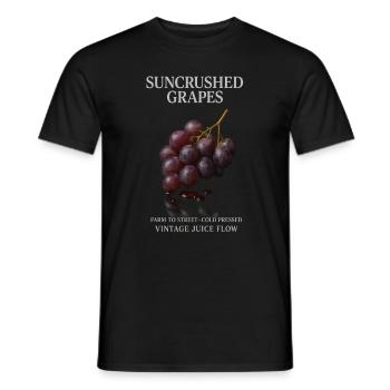 Grapes Fruit Grapes Summer - Men's T-Shirt - black - Front - AI Model Male 178 light (178cm)