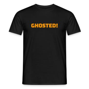 Ghosted_Orange - Männer T-Shirt - Schwarz - Vorne - AI Model Male 178 light (178cm)