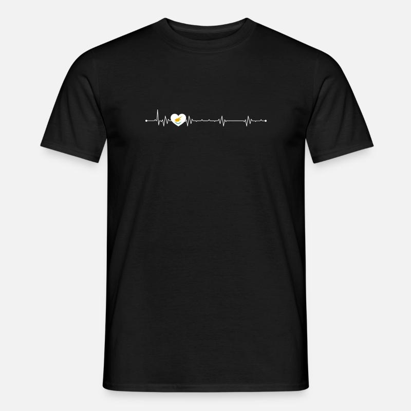 Bird Within Pulse Heart - Men’s T-shirt - black