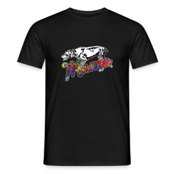 German Shorthaired Pointer Mama - Men's T-Shirt - black - Front - AI Model Male 178 light (178cm)
