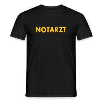 Notarzt - Männer T-Shirt - Schwarz - Vorne - AI Model Male 178 light (178cm)