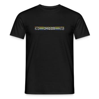L’anniversaire de Jacob - T-shirt homme - noir - Devant - AI Model Male 178 light (178cm)