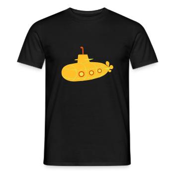 Submarine - Men's T-Shirt - black - Front - AI Model Male 178 light (178cm)
