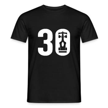 30 Formel Motorsport - Männer T-Shirt - Schwarz - Vorne - AI Model Male 178 light (178cm)