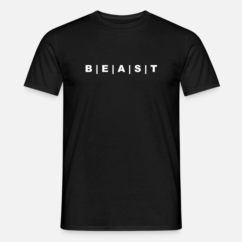 BEAST - Männer T-Shirt - Schwarz