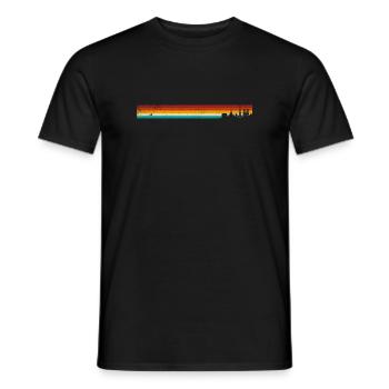 skyline Paris vintage - Männer T-Shirt - Schwarz - Vorne - AI Model Male 178 light (178cm)