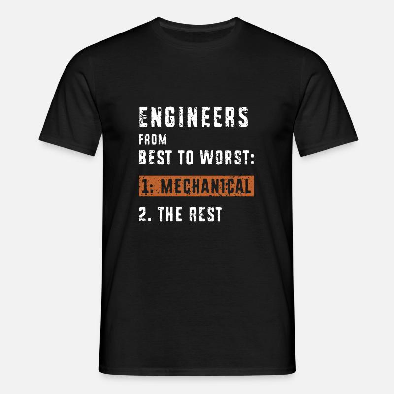 Mechanical Engineer - Men's T-Shirt - black