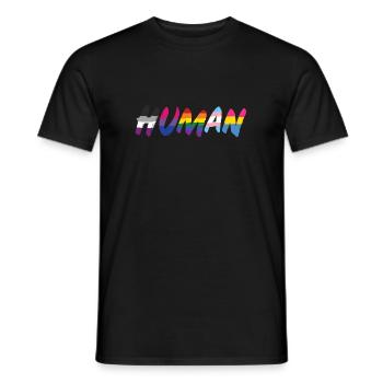 Humain - T-shirt homme - noir - Devant - AI Model Male 178 light (178cm)