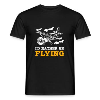Pilot Airplane - Men's T-Shirt - black - Front - AI Model Male 178 light (178cm)