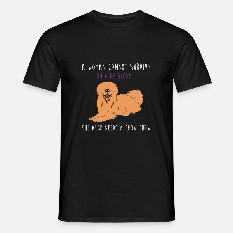 Chow Chow Hund - Männer T-Shirt - Schwarz