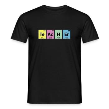 Lehrer-Element - Männer T-Shirt - Schwarz - Vorne - AI Model Male 178 light (178cm)