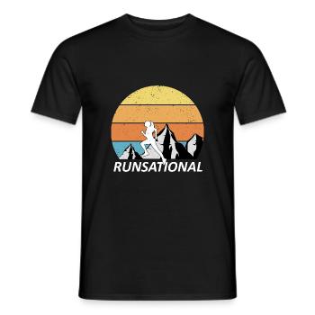 Trail Running - T-shirt homme - noir - Devant - AI Model Male 178 light (178cm)