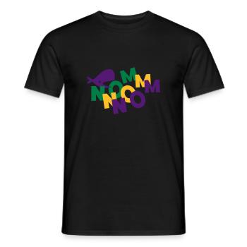 Wal Nom Nom - Männer T-Shirt - Schwarz - Vorne - AI Model Male 178 light (178cm)