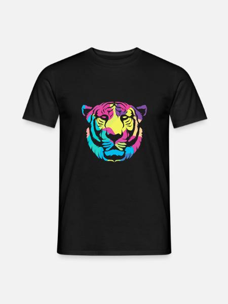 White Tiger - Men's T-Shirt - black
