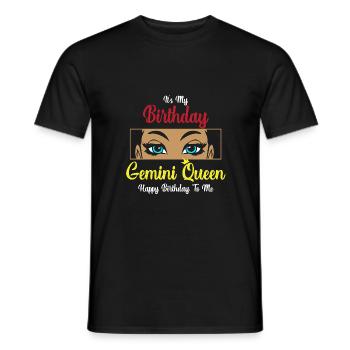 Sternzeichen Zwilling - Männer T-Shirt - Schwarz - Vorne - AI Model Male 178 light (178cm)
