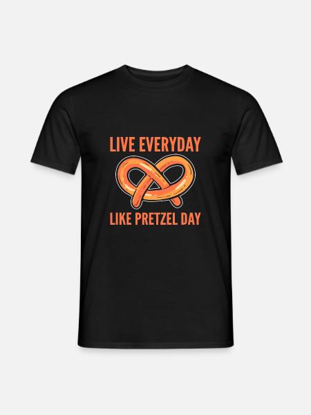 pretzel - Men's T-Shirt - black