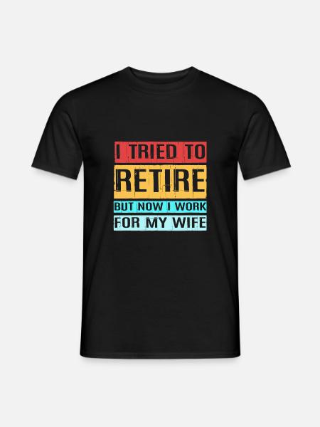 Retraité Retraité Retraité - T-shirt homme - noir