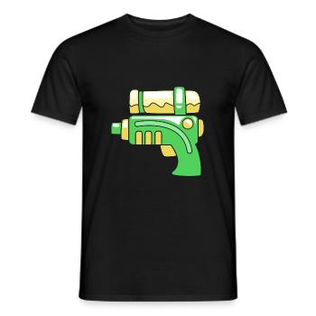 Wasserpistole - Männer T-Shirt - Schwarz - Vorne - AI Model Male 178 light (178cm)