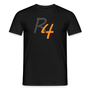 R4 - Men's T-Shirt - black - Front - AI Model Male 178 light (178cm)