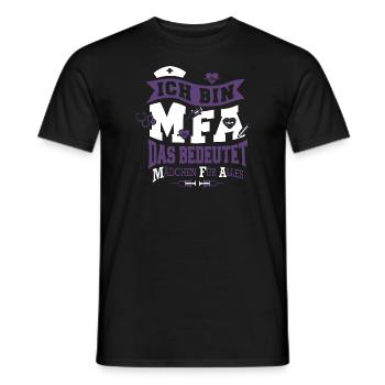 MFA - lila - Männer T-Shirt - Schwarz - Vorne - AI Model Male 178 light (178cm)