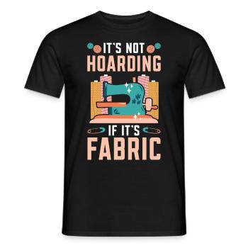 Ce n’est pas de la thésaurisation si c’est du tissu, du crochet, de la couture - T-shirt homme - noir - Devant - AI Model Male 178 light (178cm)