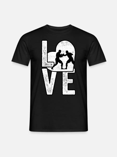 Wrestling Love - Men's T-Shirt - black