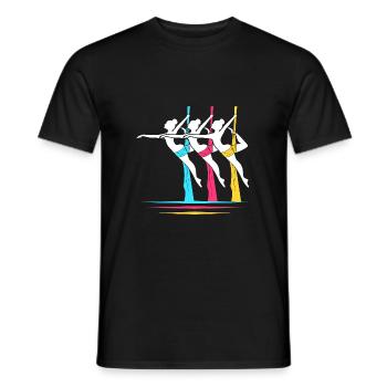 Aerial Yoga Air Yoga - Männer T-Shirt - Schwarz - Vorne - AI Model Male 178 light (178cm)