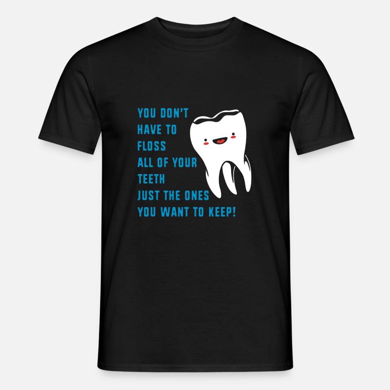 Tandlæge - Mænd T-shirt - sort