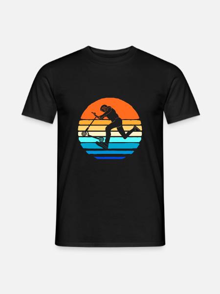 Trottinette Roller - T-shirt homme - noir